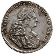 ⅙ Thaler / Ćwierćgulden - August II Mocny Drezno mint obverse image