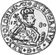 Talar koronny - Stefan Batory Olkusz mint obverse image