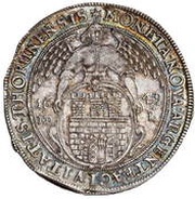 Talar toruński - Jan II Kazimierz Waza Toruń mint, Polish–Lithuanian Commonwealth, 1649-1663 reverse image