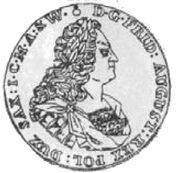 Talar - August II Mocny Drezno mint obverse image