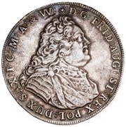 Talar - August III Sas Drezno mint obverse image