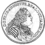 Dwutalar - August II Mocny Drezno mint obverse image