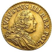 Półdukat - August III Sas Drezno mint obverse image