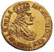 Dukat gdański - August II Mocny Gdańsk mint obverse image
