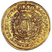 Ducat - August II Mocny Drezno mint, Polish–Lithuanian Commonwealth, 1698-1707 reverse image