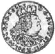 Dwudukat gdański - August III Sas Gdańsk mint obverse image