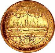 10 Dukatów - Jan II Kazimierz Waza Gdańsk mint, Polish–Lithuanian Commonwealth, 1650 reverse image