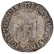 ½ Tostão - Sebastião I 1st type obverse image