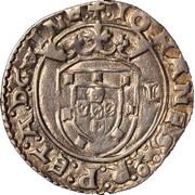 Tostão "-L" – João III 1st type, Lisboa mint obverse image