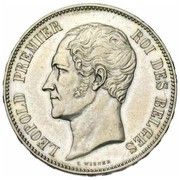 5 Francs - Léopold I Marriage of The Duke obverse image