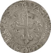 Tostão ".∙. – .∙."- João III 3rd type, Porto, Portugal, 1555-1557 reverse image