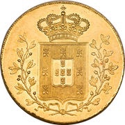 Peça - Maria II, Portugal, 1833-1834 reverse image