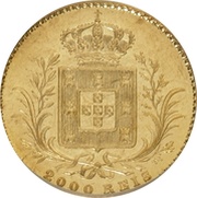 2000 Reis - Luiz I, Portugal, 1864-1866 reverse image