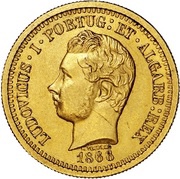 5000 Reis - Luis I Pattern obverse image