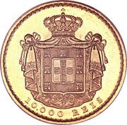 10 000 Reis - Luiz I, Portugal, 1878-1889 reverse image