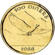 100 Diners - Joan Martí i Alanis Golden Eagle, Andorra, 1988 reverse image