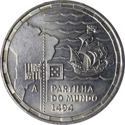 200 Escudos Division of the World, Portugal, 1994 reverse image
