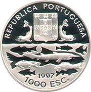 1000 Escudos Oceanographic Expeditions; Proof issue obverse image