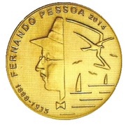 ¼ Euro Fernando Pessoa reverse image