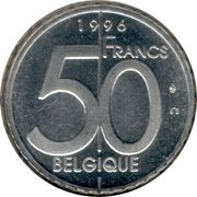 50 Francs - Albert II French text reverse image