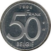 50 Francs - Albert II Dutch text reverse image