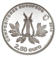 2½ Euros Marcos Portugal; Silver, Portugal, 2014 reverse image