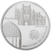 5 Euros World Heritage - Batalha Monestary; Proof issue, Portugal, 2005 reverse image