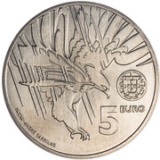 5 Euros The Imperial Eagle, Portugal, 2018 reverse image