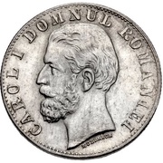 50 Bani - Carol I obverse image
