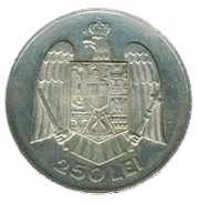 250 Lei - Carol II, Romania, 1935 reverse image