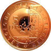 5 Euros - Albert II Spirou obverse image