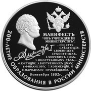 25 Roubles Ministries in Russia, Russia, 2002 reverse image