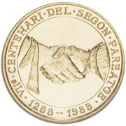 250 Diners - Joan Martí i Alanis 2nd Paréage of Andorra reverse image