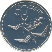 50 Cents Frigatebird; Copper-Nickel reverse image