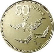 50 Cents Frigatebird; Silver reverse image