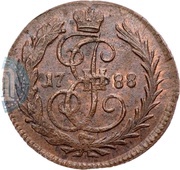 Denga - Ekaterina II Without letters obverse image