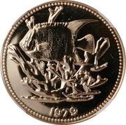 100 Dollars Queen angelfish reverse image