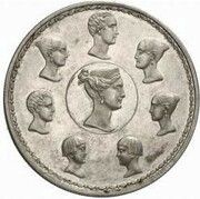 1½ Rouble / 10 Zlotys - Nikolai I Imperial Family; without initials; Novodel, Russia, 1836 reverse image