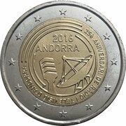 2 Euros Radio and Television of Andorra obverse image