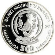 500 Amafaranga Summer Olympics obverse image
