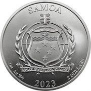 2 Dollars Four Guardians - Vermilion Bird obverse image
