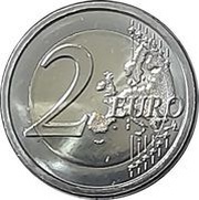 2 Euros Our Lady of Meritxell reverse image