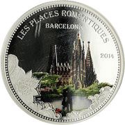 1000 Francs CFA Barcelona, Benin, 2014 reverse image