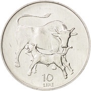 10 Lire reverse image