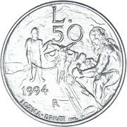 50 Lire reverse image