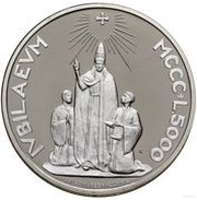 5000 Lire Holy Year 2000, San Marino, 2000 reverse image