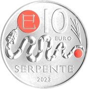 10 Euros Snake reverse image
