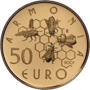 50 Euros Social Cohabitation, San Marino, 2007 reverse image