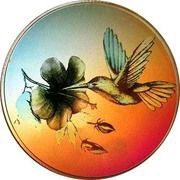 1000 Dobras Humming bird hologram, Sao Tome and Principe, 1998 reverse image