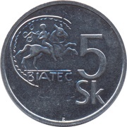 5 Korún reverse image